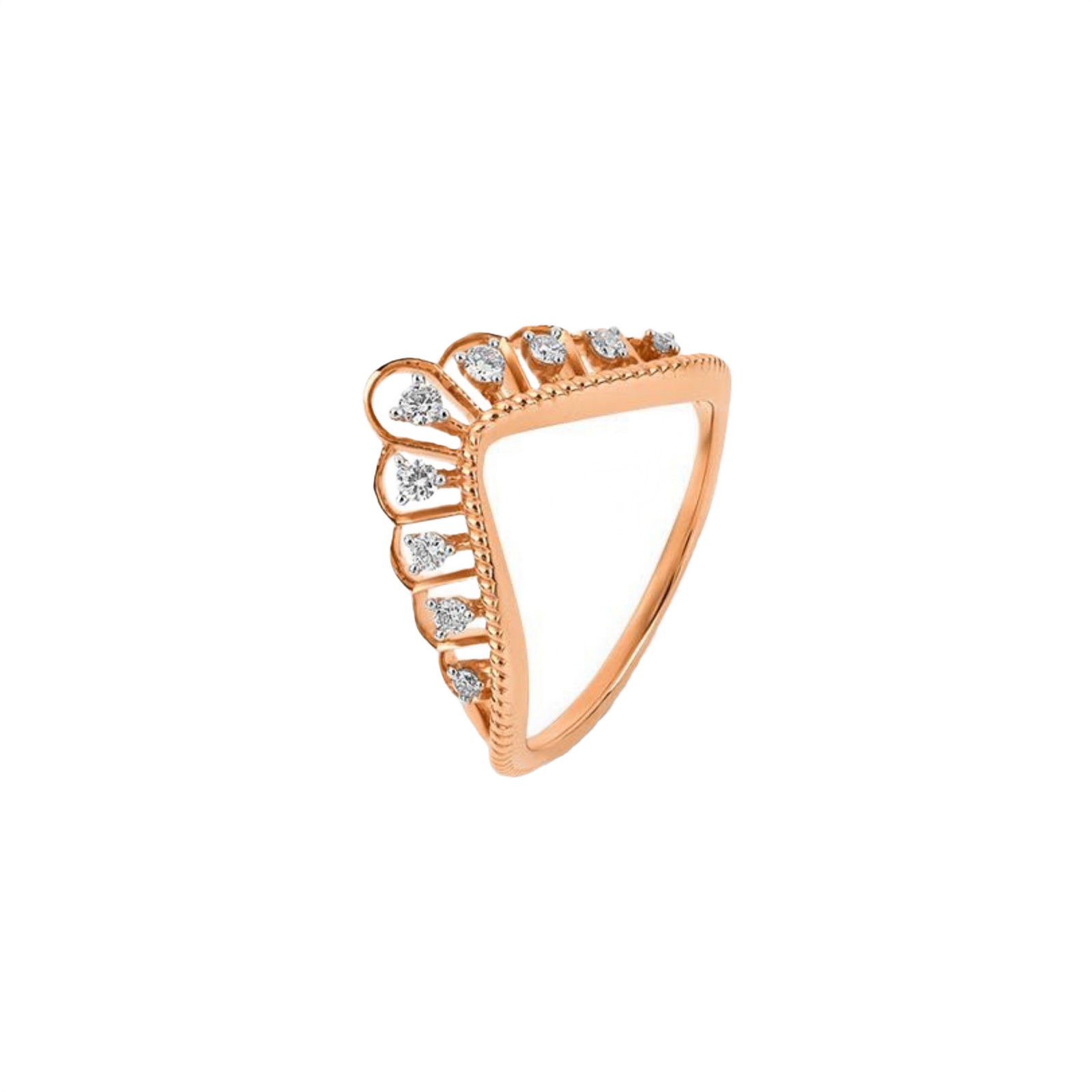 Shanaya Kapoor Beaded Chevron Tiara Ring