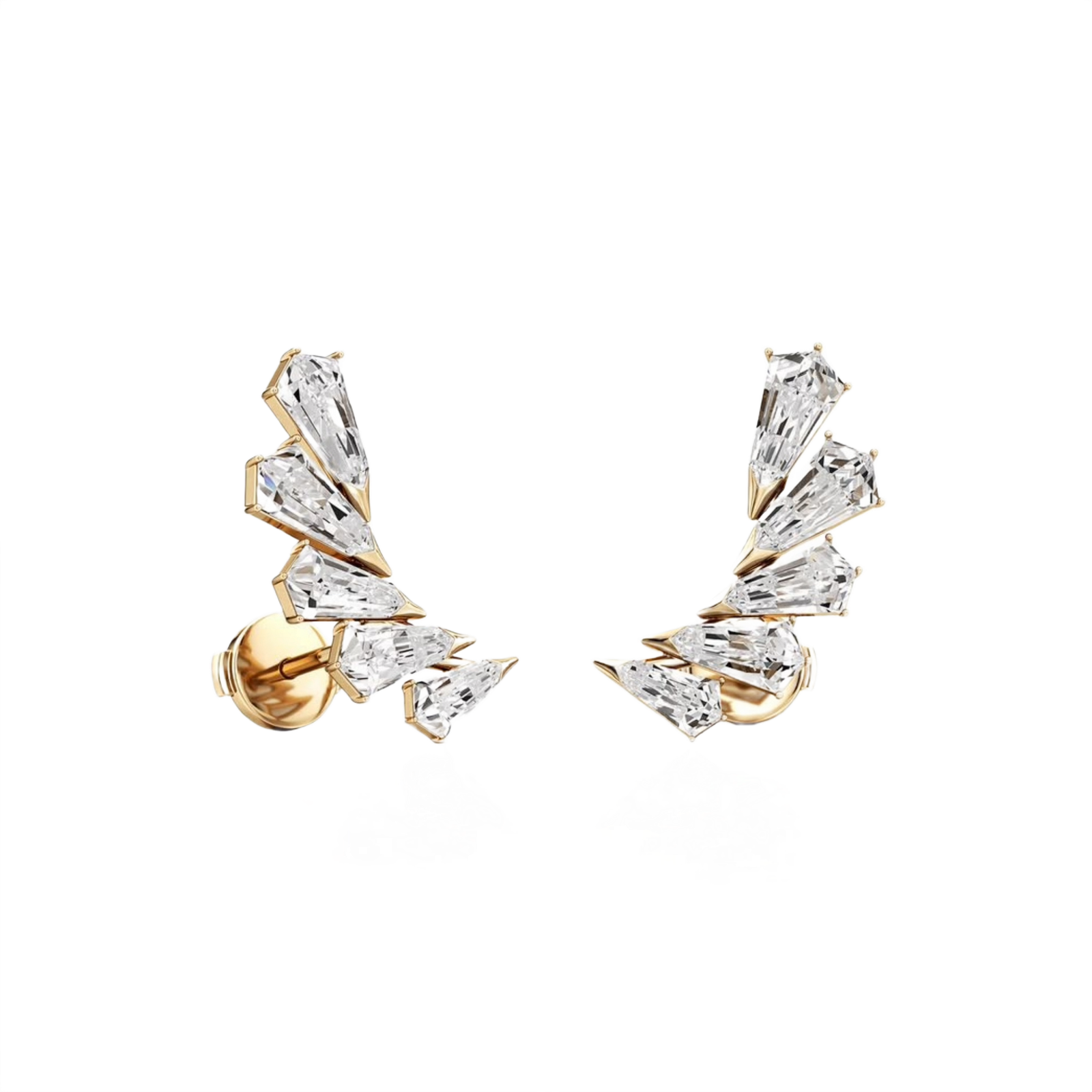 Kareena’s Royal Radiant Trapezoid Wing Earrings