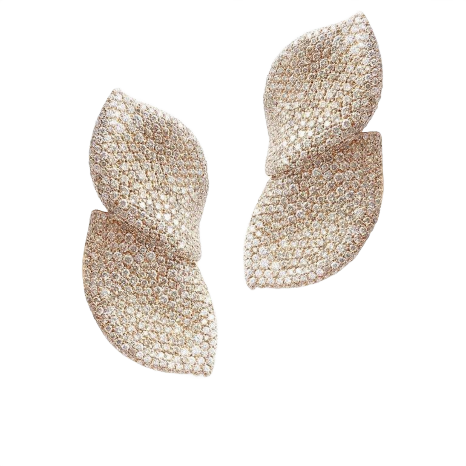 Sonam Kapoor Double Petal Pavé Statement Earrings