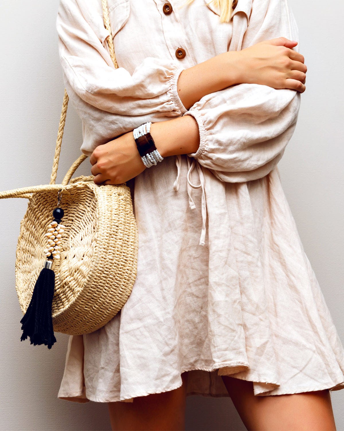 Canvas mixed backpack